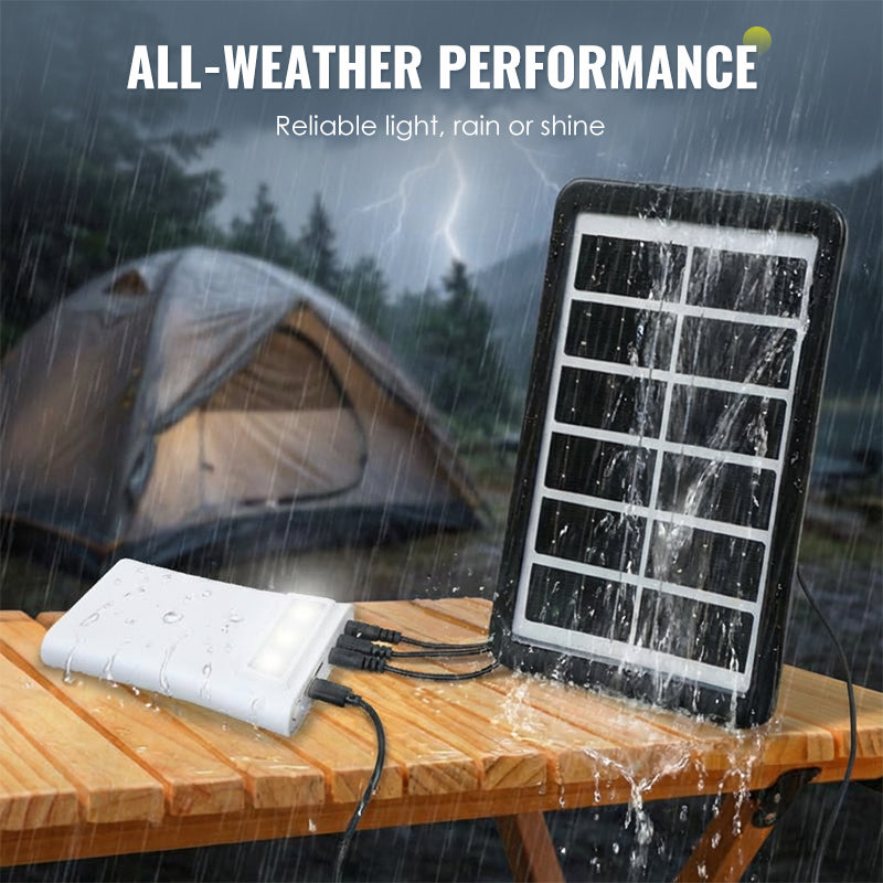🔥ULTIMO GIORNO – 50% DI SCONTO⚡ Sistema di illuminazione solare multiplo💡 3 livelli di luminosità · 3 luci a LED (cavo da 2,8 metri), 🌧️ Funziona anche nelle giornate nuvolose