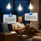 🔥ULTIMO GIORNO – 50% DI SCONTO⚡ Sistema di illuminazione solare multiplo💡 3 livelli di luminosità · 3 luci a LED (cavo da 2,8 metri), 🌧️ Funziona anche nelle giornate nuvolose