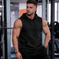 🔥 Felpa sportiva senza maniche con cappuccio 💧 Assorbe il sudore · Asciugatura rapida e resistenza agli sfregamenti 🧢 Cappuccio con protezione dai raggi solari e dal vento · 🏋️ Ideale per il sollevamento pesi, la corsa e il tempo libero