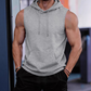 🔥 Felpa sportiva senza maniche con cappuccio 💧 Assorbe il sudore · Asciugatura rapida e resistenza agli sfregamenti 🧢 Cappuccio con protezione dai raggi solari e dal vento · 🏋️ Ideale per il sollevamento pesi, la corsa e il tempo libero