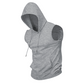 🔥 Felpa sportiva senza maniche con cappuccio 💧 Assorbe il sudore · Asciugatura rapida e resistenza agli sfregamenti 🧢 Cappuccio con protezione dai raggi solari e dal vento · 🏋️ Ideale per il sollevamento pesi, la corsa e il tempo libero