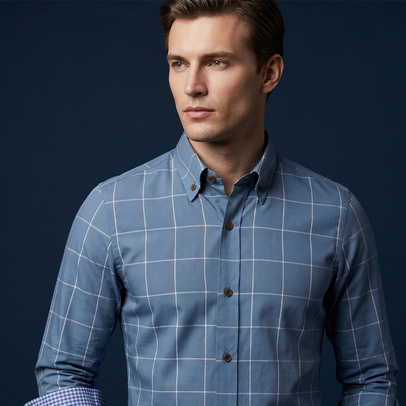 🔥50% DI SCONTO 👕 Camicia da uomo dal taglio moderno con motivo a quadri ✨ Eleganza e comfort per tutti i giorni e per il weekend