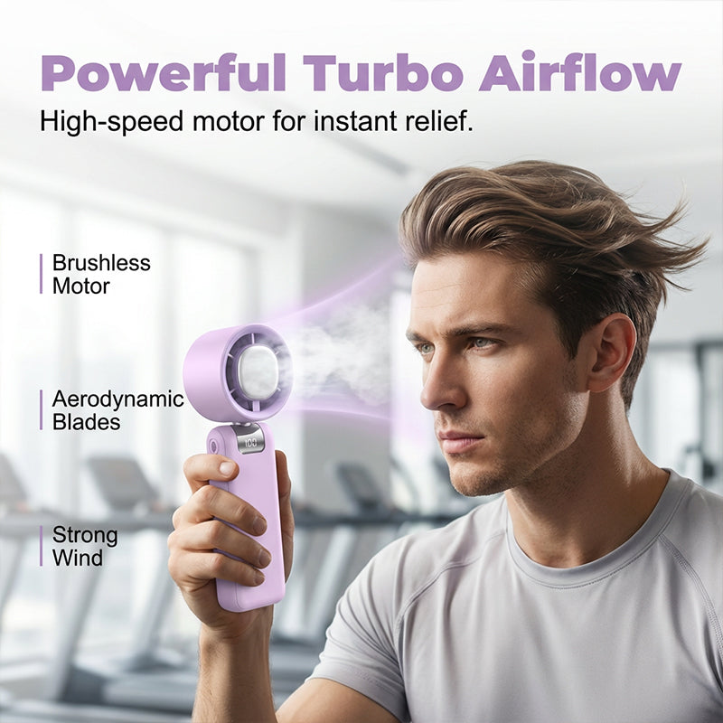 🔥50% DI SCONTO💨 Ventilatore pieghevole 3 in 1 ad alta velocità | Potente flusso d'aria❄️ 3 modalità di raffreddamento📊 Display digitale a LED📏