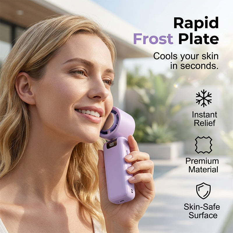 🔥50% DI SCONTO💨 Ventilatore pieghevole 3 in 1 ad alta velocità | Potente flusso d'aria❄️ 3 modalità di raffreddamento📊 Display digitale a LED📏