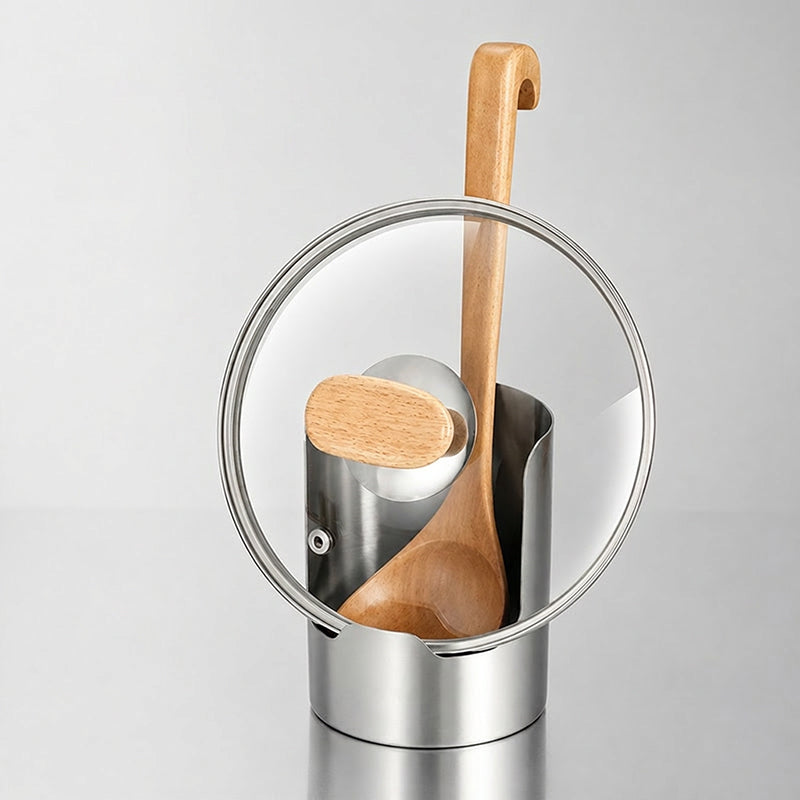 🍳 Organizer multifunzionale per utensili da cucina | Acciaio inossidabile ad alta resistenza per una maggiore robustezza · Design verticale salvaspazio · Facile da pulire e resistente all'olio