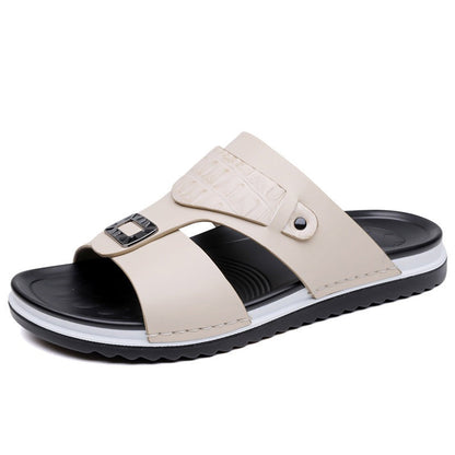 👞50% DI SCONTO! 💫 Sandali slip-on da uomo in similpelle – Rete traspirante e suola antiscivolo – Calzata comoda, perfetti per l'estate, la spiaggia o le passeggiate quotidiane 🏖️