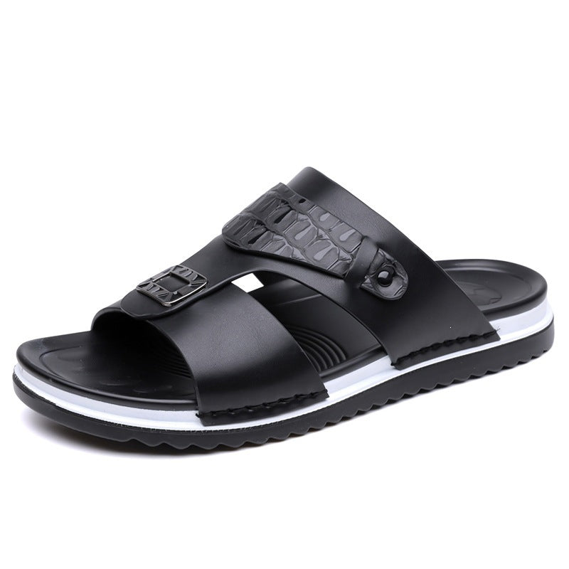 💨 Sandali slip-on traspiranti da uomo – morbida ecopelle, facili da abbinare per le giornate calde☀️