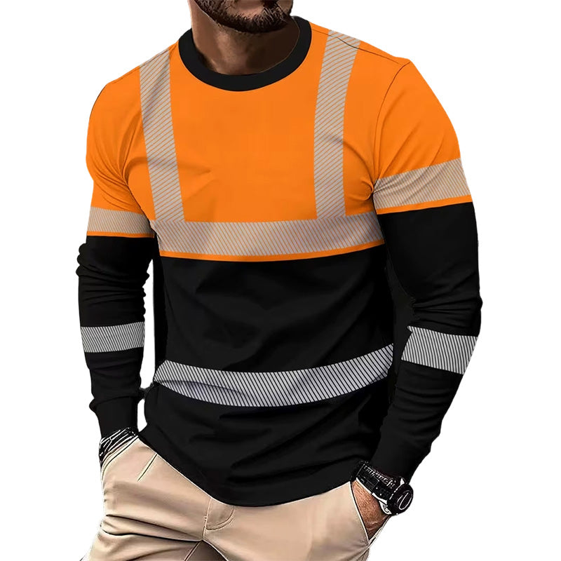 👕50% DI SCONTO! 🏃‍♂️ Maglia a maniche lunghe sportiva da uomo – traspirante e con una stampa discreta – perfetta per le giornate attive, il jogging o il tempo libero – traspirante e comoda 🌿