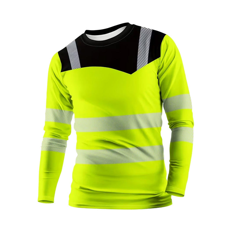 👕50% DI SCONTO! 🏃‍♂️ Maglia a maniche lunghe sportiva da uomo – traspirante e con una stampa discreta – perfetta per le giornate attive, il jogging o il tempo libero – traspirante e comoda 🌿
