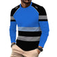 👕50% DI SCONTO! 🏃‍♂️ Maglia a maniche lunghe sportiva da uomo – traspirante e con una stampa discreta – perfetta per le giornate attive, il jogging o il tempo libero – traspirante e comoda 🌿