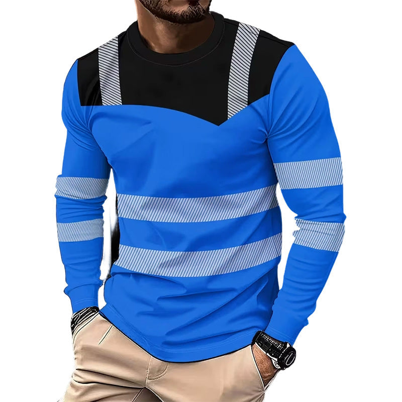 👕50% DI SCONTO! 🏃‍♂️ Maglia a maniche lunghe sportiva da uomo – traspirante e con una stampa discreta – perfetta per le giornate attive, il jogging o il tempo libero – traspirante e comoda 🌿