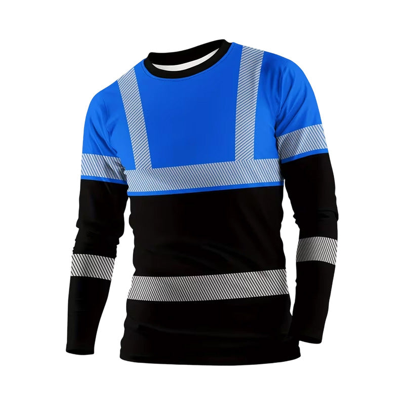 👕50% DI SCONTO! 🏃‍♂️ Maglia a maniche lunghe sportiva da uomo – traspirante e con una stampa discreta – perfetta per le giornate attive, il jogging o il tempo libero – traspirante e comoda 🌿