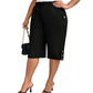 👖50% DI SCONTO! 🌸Pantaloni capri casual da donna, comodi e con elastico in vita