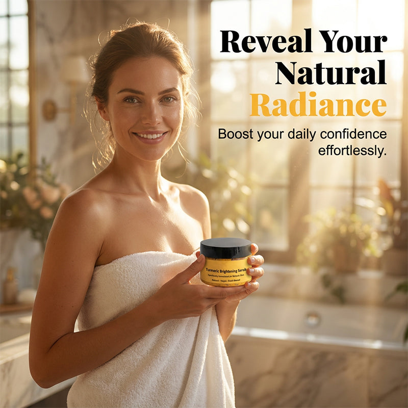 🛁SCONTO DEL 50%🧴 Scrub corpo illuminante alla curcuma | Esfoliazione con sale marino naturale · Olio di jojoba nutriente · Attenua l'aspetto spento · Per viso e corpo