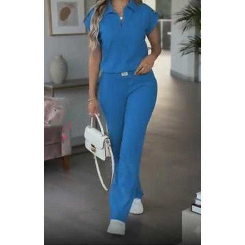 🔥👚50% DI SCONTO! Set da donna composto da top e pantaloni casual – un completo casual per la vita quotidiana, l'ufficio e i viaggi. 🌸💨