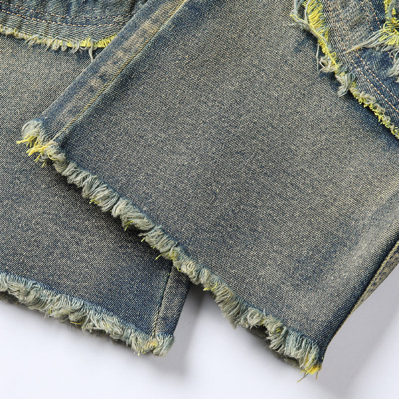 👖50% DI SCONTO! ✨ Jeans classici elasticizzati con gamba svasata da uomo – Lavaggio vintage e dettagli patchwork – Denim di alta qualità, perfetti per uno stile smart-casual – comodi ed eleganti 🔥