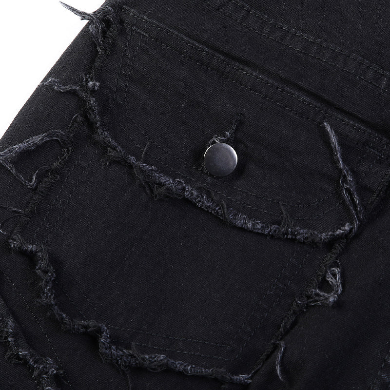 👖50% DI SCONTO! ✨ Jeans classici elasticizzati con gamba svasata da uomo – Lavaggio vintage e dettagli patchwork – Denim di alta qualità, perfetti per uno stile smart-casual – comodi ed eleganti 🔥