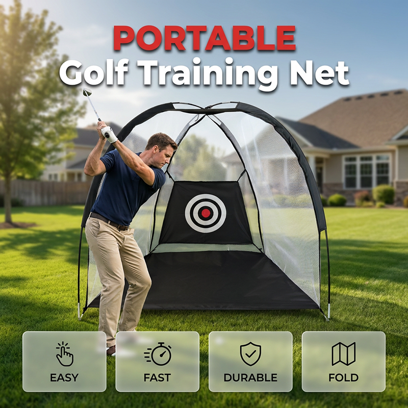 🏌️ Rete da allenamento da golf portatile | Tessuto resistente agli urti ad alta resistenza · Feedback preciso sul punto di impatto · Pieghevole e facile da riporre | Cortile/giardino/vialetto · Esercitazioni di swing al chiuso e all'aperto