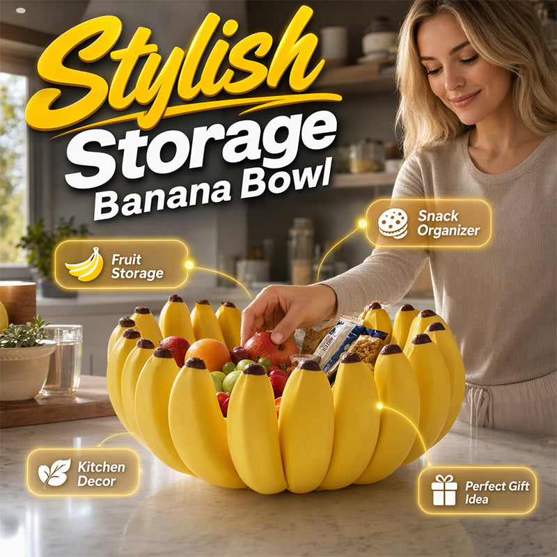 🔥50% DI SCONTO🍌 Ciotola portaoggetti a forma di banana | Contenitore decorativo scultoreo · Versatile: ideale per piani di lavoro, tavoli e mensole