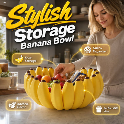 🔥50% DI SCONTO🍌 Ciotola portaoggetti a forma di banana | Contenitore decorativo scultoreo · Versatile: ideale per piani di lavoro, tavoli e mensole