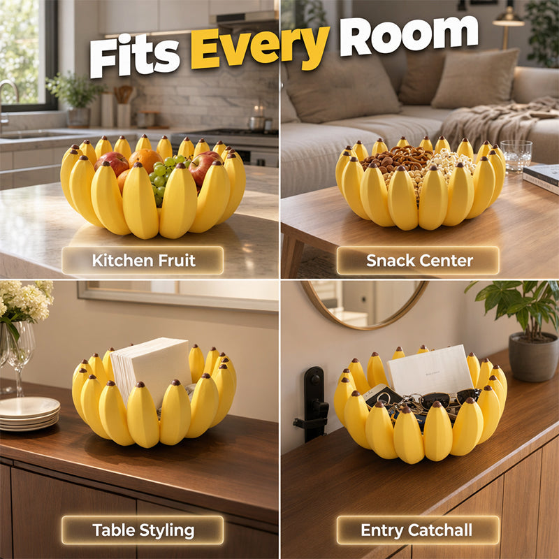 🔥50% DI SCONTO🍌 Ciotola portaoggetti a forma di banana | Contenitore decorativo scultoreo · Versatile: ideale per piani di lavoro, tavoli e mensole