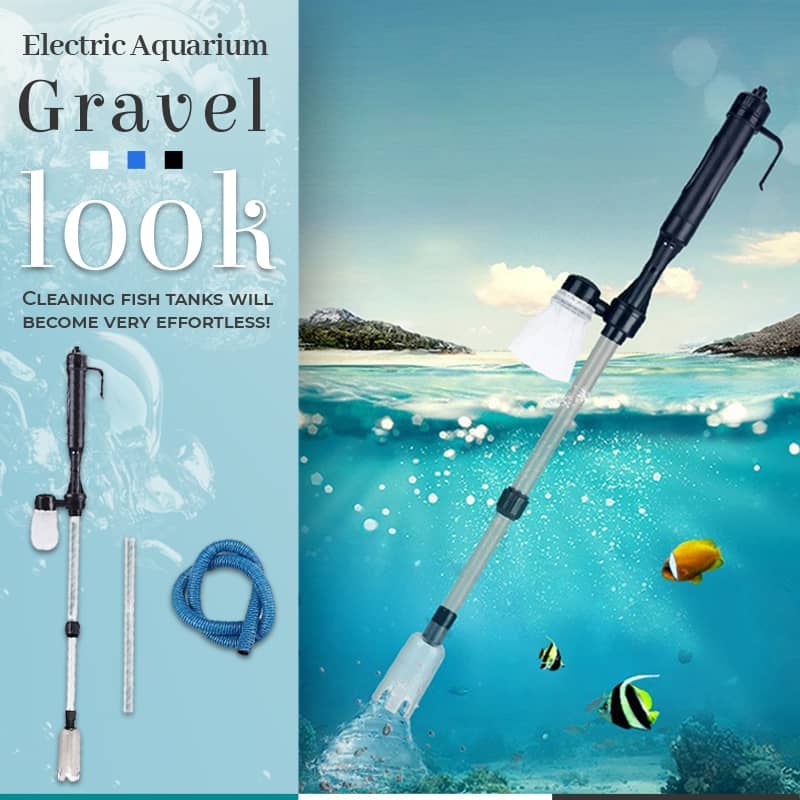 ✨ Pulitore Elettrico per Ghiaia Acquario 🐠🧹 - Pulizia Rapida e Senza Sforzo 💧