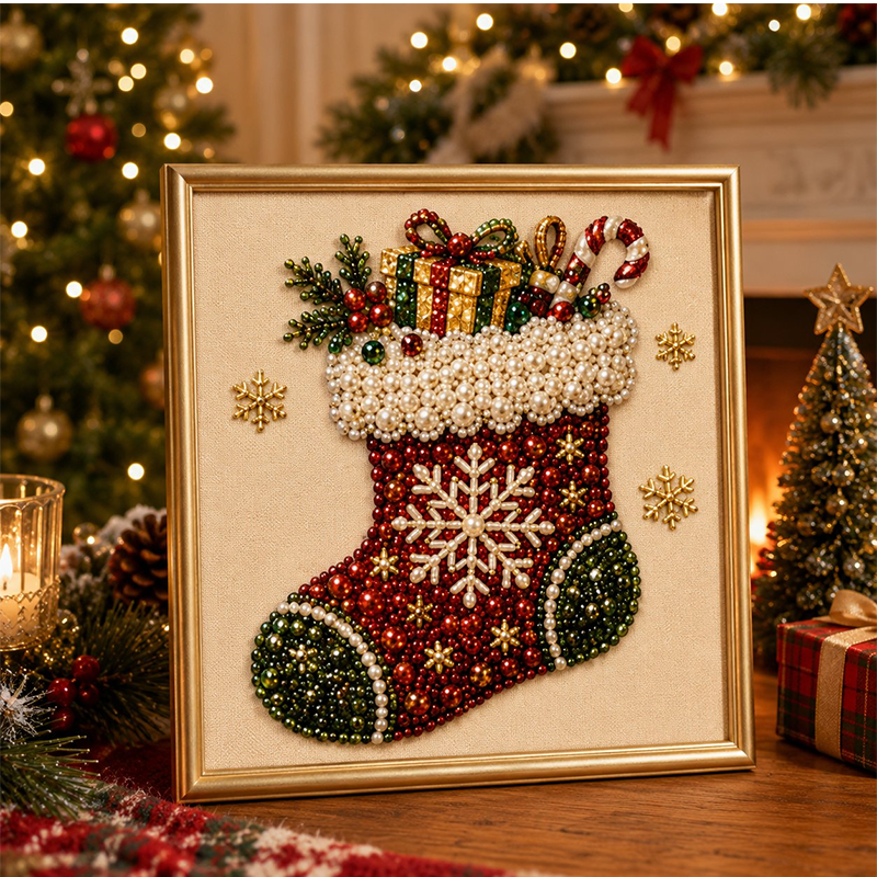🔥Ultimo Giorno 50% SCONTO - ✨🧘Rilassante & Facile per Principianti - 🎨💎Kit Pittura Perle e Diamanti di Natale