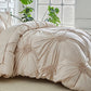📢📢Sconto del 50%!! ⏰🎁 Elegante set di biancheria da letto con raffinato motivo a pieghe: comfort di classe per la tua camera da letto🛏️✨