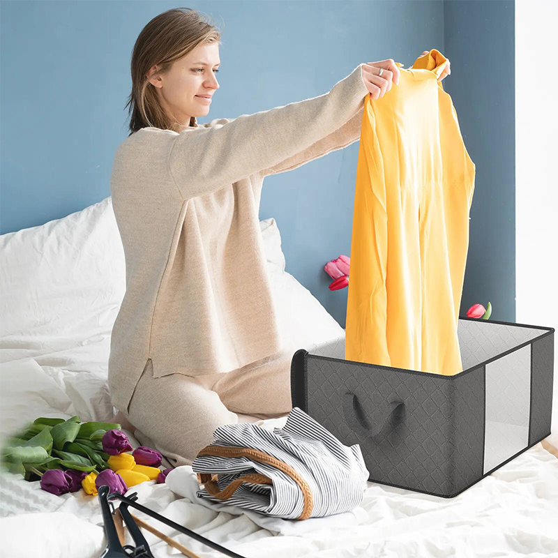 🧺 SCONTO DEL 50%! 🔥🔥 Borsa portaoggetti extra resistente da 90 L 🏆 A prova di parassiti e ermetica, con finestra trasparente 🛏️ Spessa, ermetica e pronta per il trasloco! 🧳